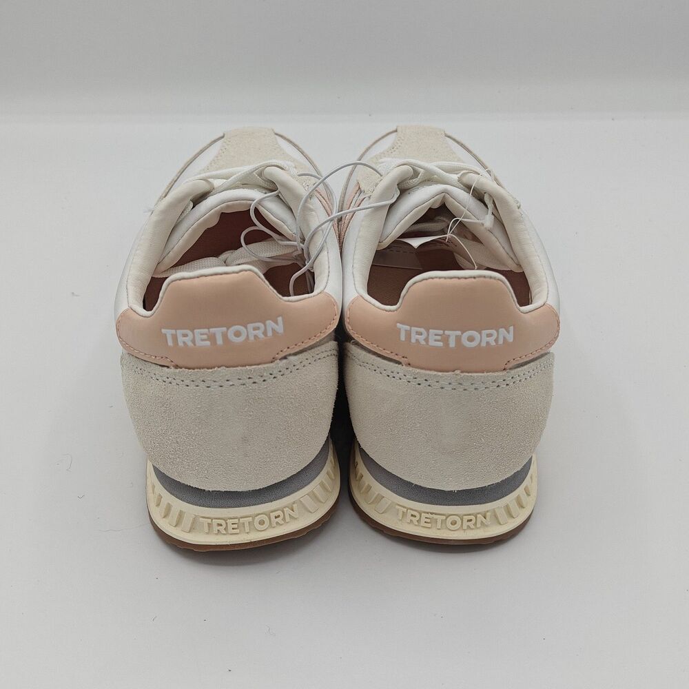 Tretorn "Rawlins" Women’s, Leather & Nylon/Canvas, Sneaker (Gray/Pink) - NEW - Picture 4 of 5